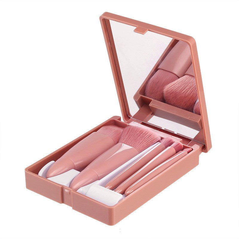 5-piece portable makeup brush set - The Self-care Edit