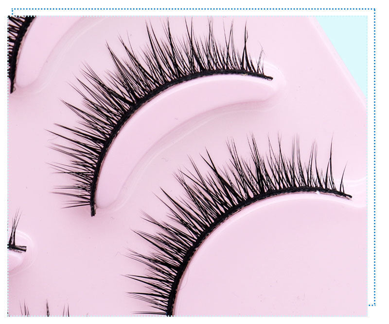 Natural Short Cross False Eyelashes (5 pairs) - The Self-care Edit
