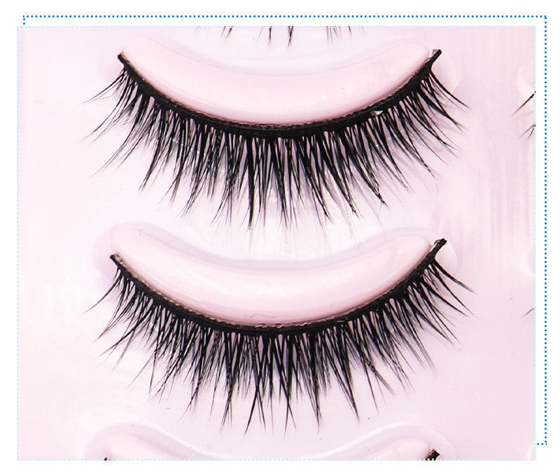 Natural Short Cross False Eyelashes (5 pairs) - The Self-care Edit