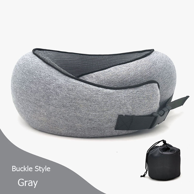 Ergonomic Memory Foam Travel Neck Pillow - The Self-care Edit