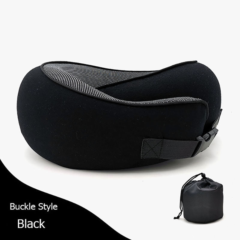 Ergonomic Memory Foam Travel Neck Pillow - The Self-care Edit