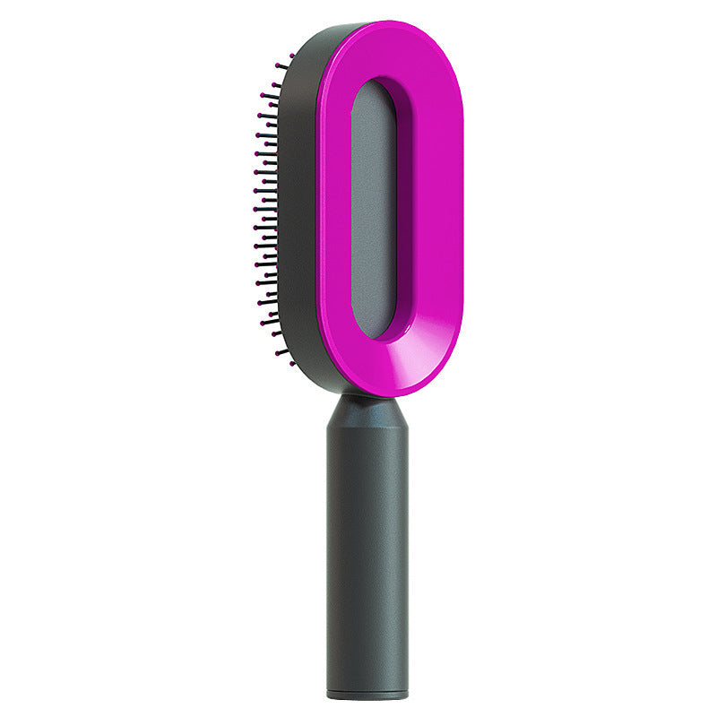 Self-Cleaning Scalp Massage Hair Brush - The Self-care Edit